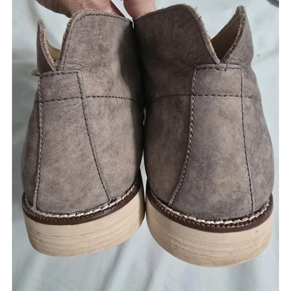 Cole Haan Grey Wash Distressed Leather Chukka‎ Boots Size 12M